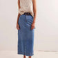 Free People - Francisco Denim Maxi Skirt