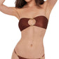 Steve Madden - Cutout Bandeau Bead Bikini Top