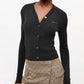 Ganni - Mini Ribbed Merino Cardigan