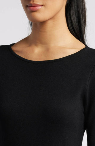 Anne Klein - Fringe Hem Sweater Dress