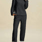 Trendsi - Double Take Full Size Texture Round Neck Long Sleeve Top and Pants Set