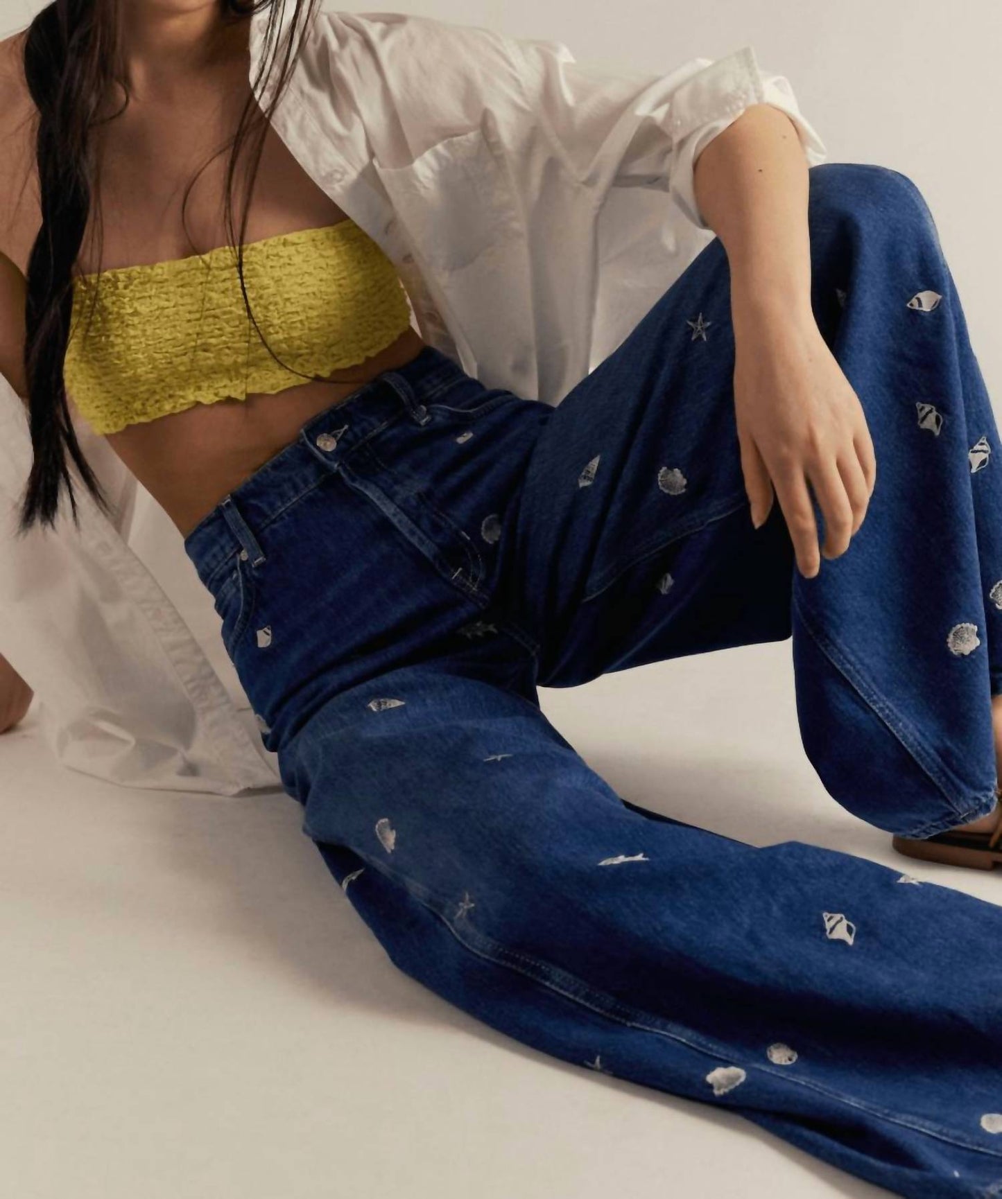 Free People - Westward Embroidered Jeans