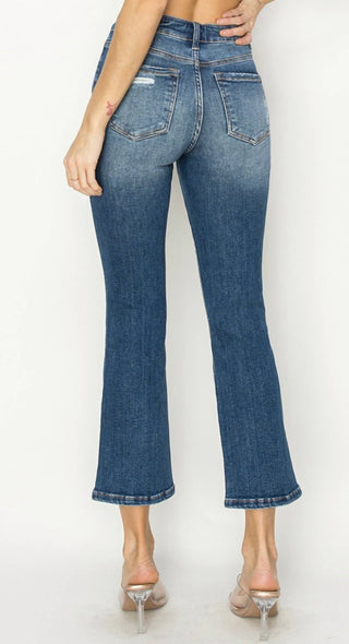Risen - Calça Jeans Flare de Cintura Alta