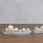 Creative Co-Op - Glass Appetizer Dishes/Tealight Holders, Set/4