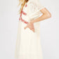 Entro - Lace & Embroidered Mini Dress