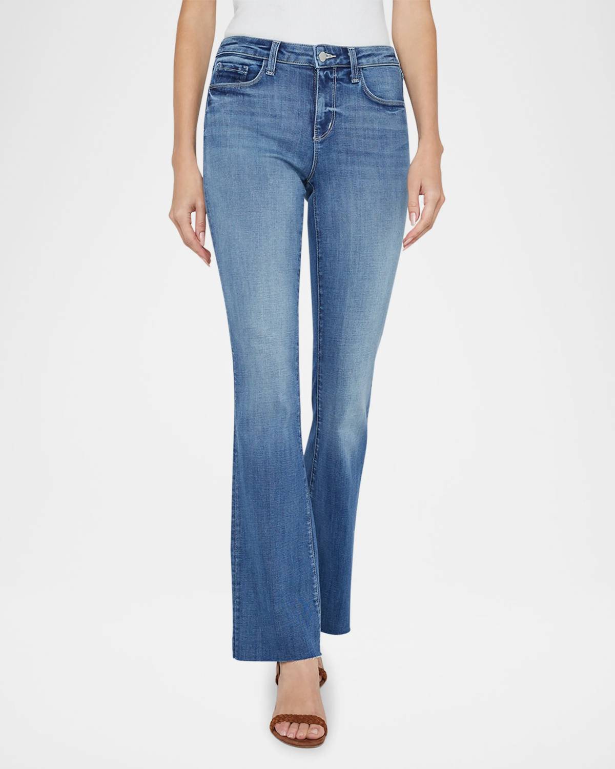 L'Agence - Sneeki Low Rise Sneaker Straight Leg Jean