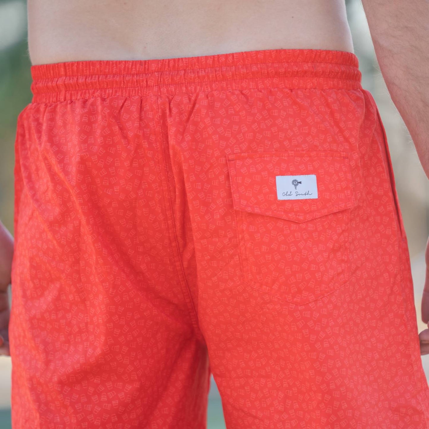 Old South Apparel - Solo Cup Microprint Lined Swim Trunks