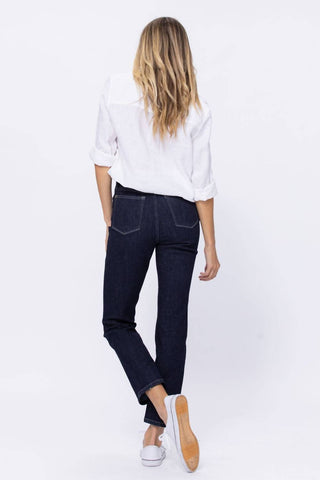 Judy Blue - Calça jeans mom de cintura alta