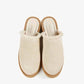 All Black - Women's Raffia Round Lugg Mule