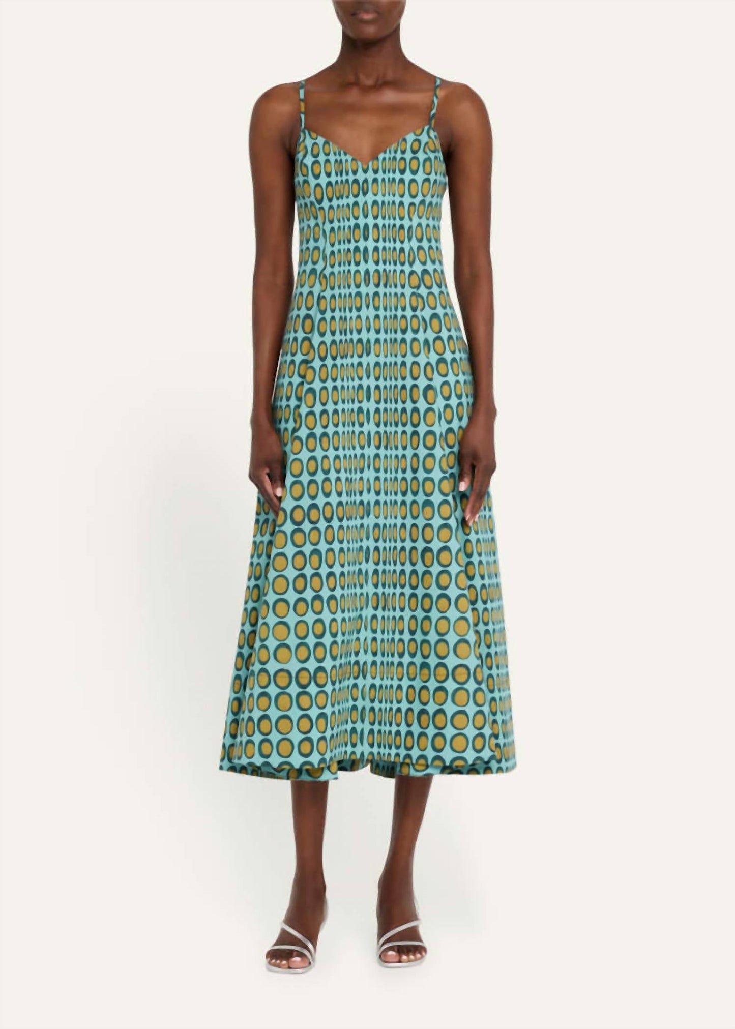 Christopher John Rogers - Wiggle Dot V-neck Midi Dress