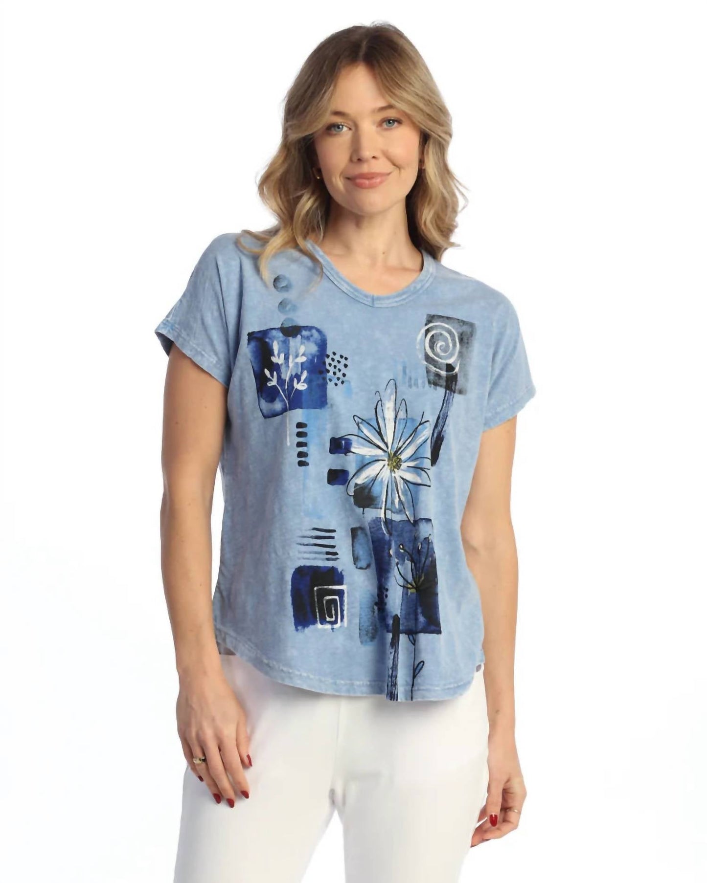 Jess & Jane - Lily Short Sleeve Mineral Tee