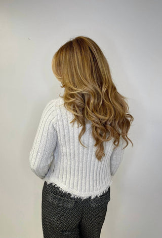 Bailey Rose - Feathered Fringe Cardigan