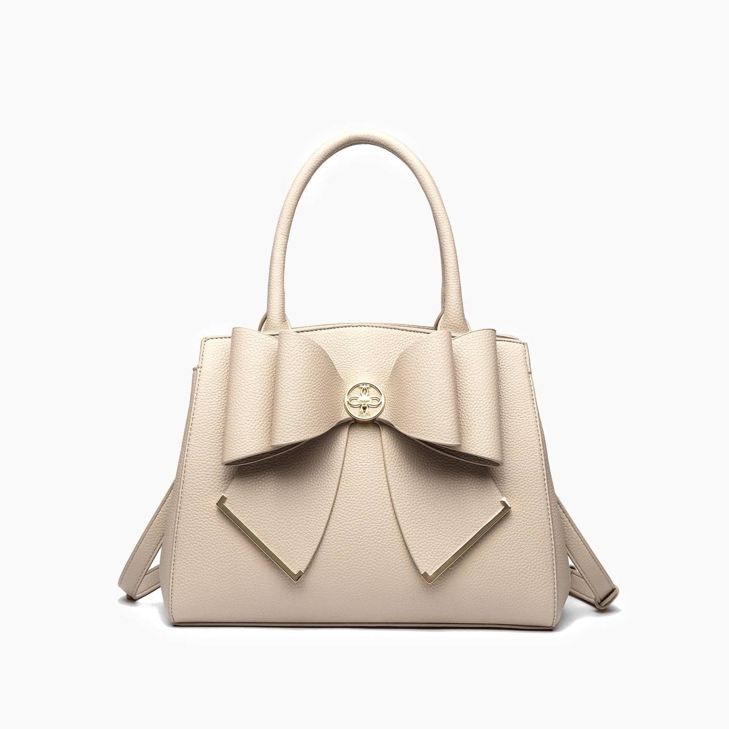 Like Dreams - Women's Poppy Bowtie Top Handle Satchel Bag