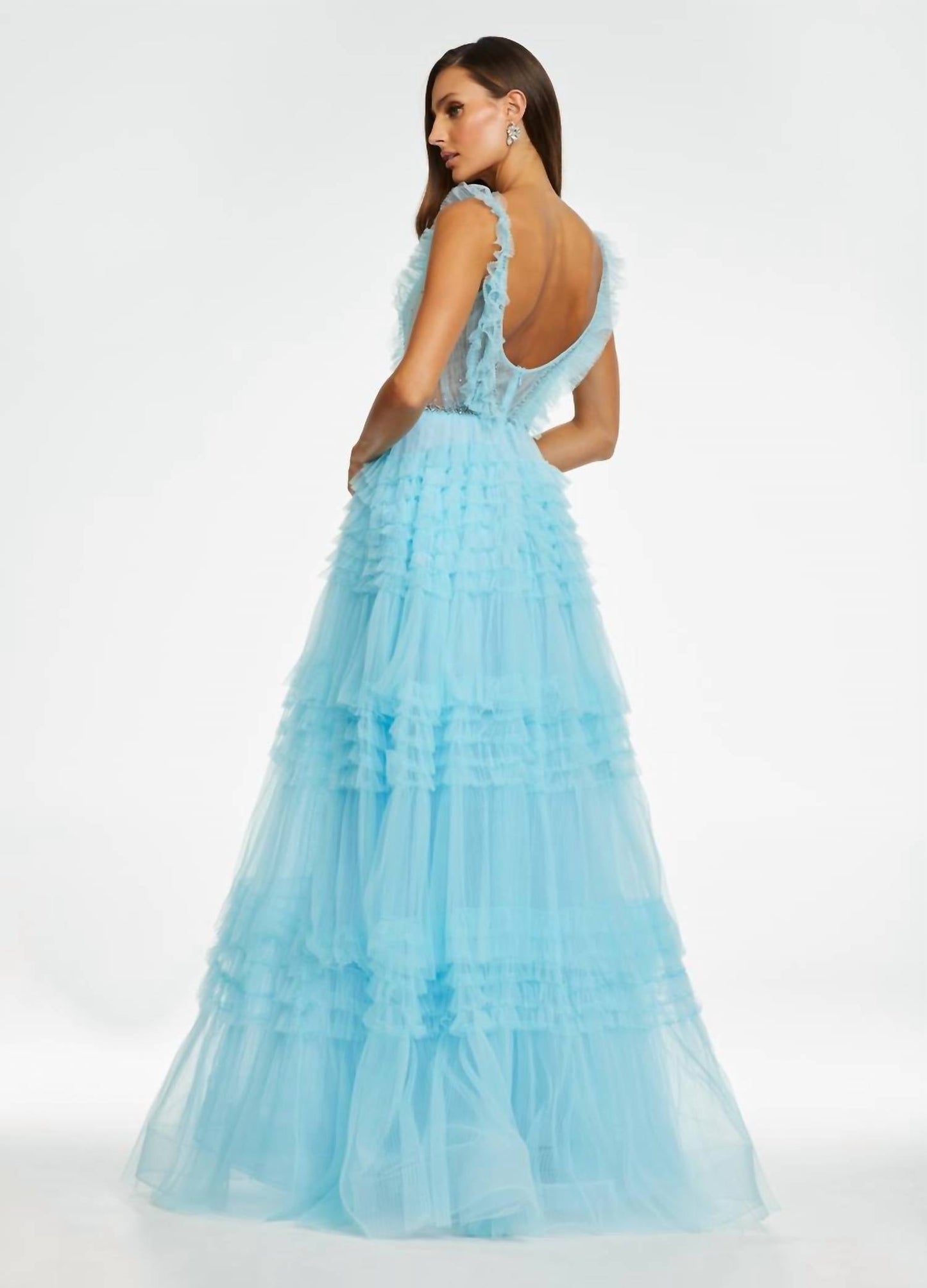 Ashleylauren - Tiered Ruffle Ball Gown