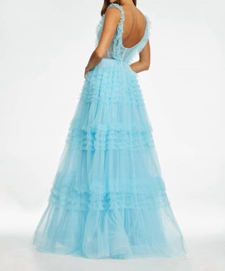 Ashleylauren - Tiered Ruffle Ball Gown