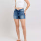 Judy Blue - High Waist V Front W/ Shield Pockets Denim Short