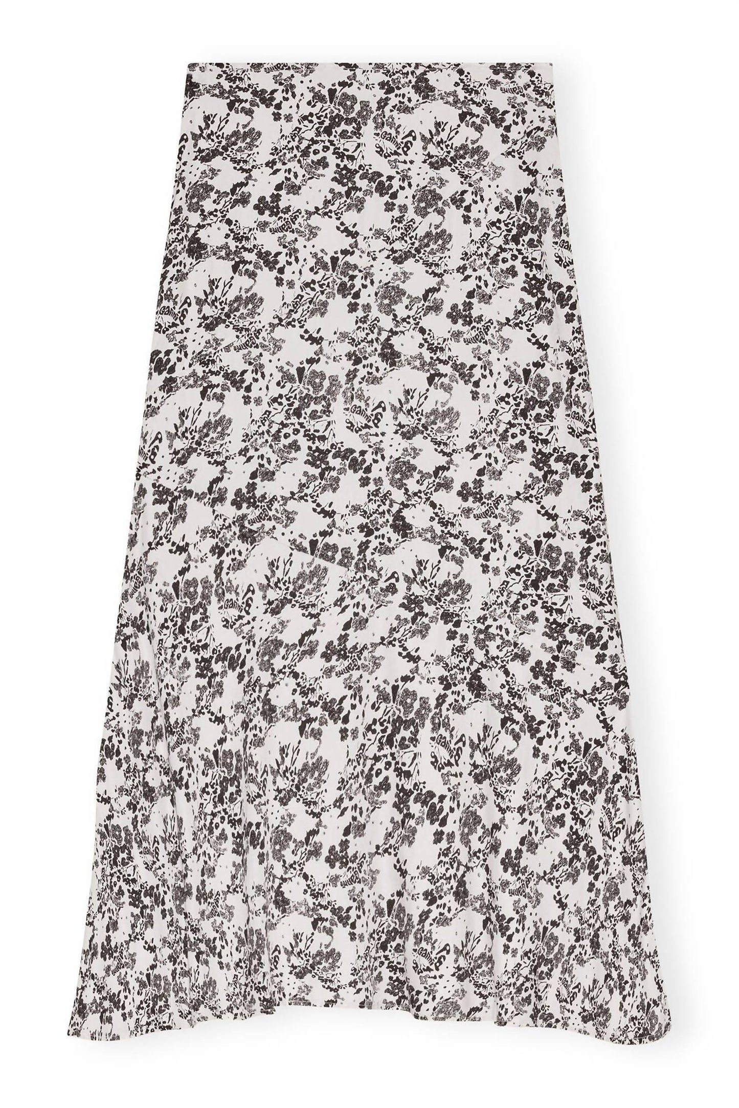 Ganni - Viscose Twill Long Skirt