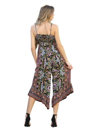 Angie - V Neck Angled Hem Jumpsuit