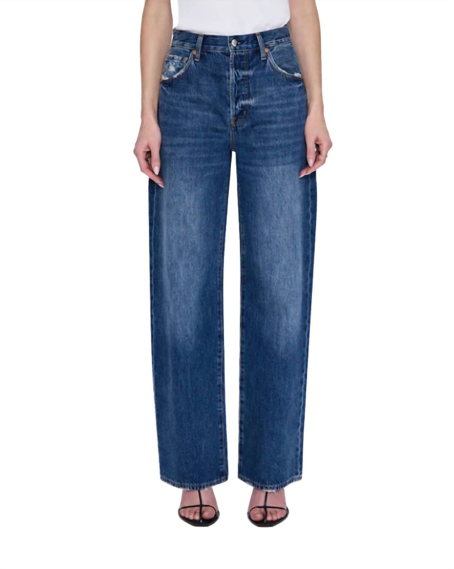 Pistola - Tate High Rise Bowed Wide Leg Jean