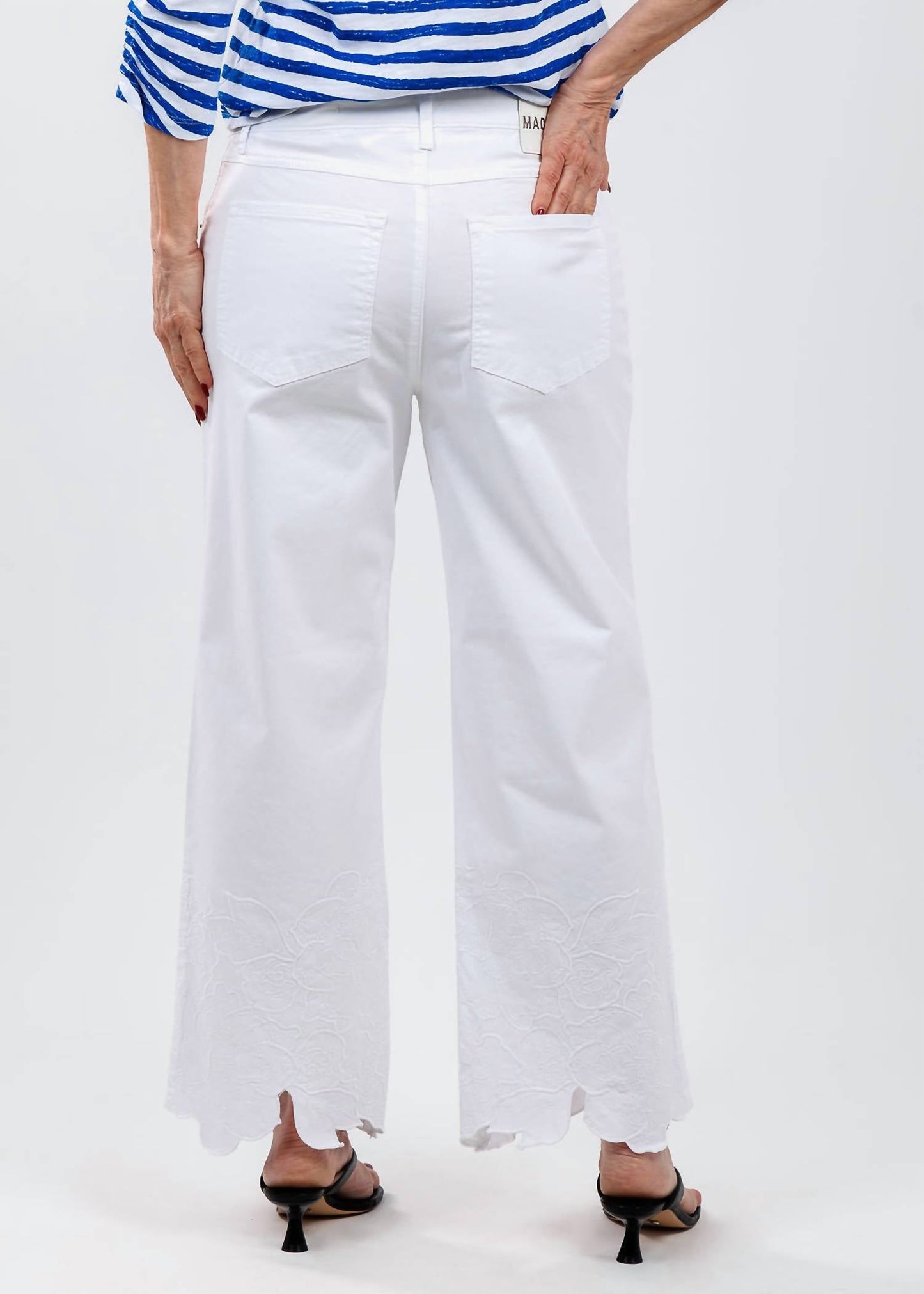 Mac - Chiara Crop Flower Pants