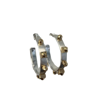 Smith & Co - Women's Mixed Metal Hoop Earring