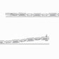 14K White Gold 1.0 Cttw Invisible Set Princess Cut Diamond Alternating Station and Link Tennis Bracelet (I-J Color, I1-I2 Clarity) - Size 7.25" Inches