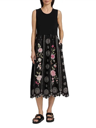 Johnny Was - Della Mixed Media Tank Dress