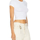 Enza Costa - Supima Baby Rib Cropped Tee