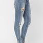 Judy Blue - High Waist Heavy Destroy Tall Skinny Denim Jeans