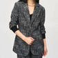 Joseph Ribkoff - Tweed Knit Fitted Blazer
