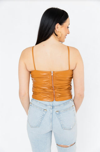 Buddylove - Camiseta regata de couro vegano Jolee