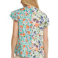 Entro - Mixed Print Surplice Top