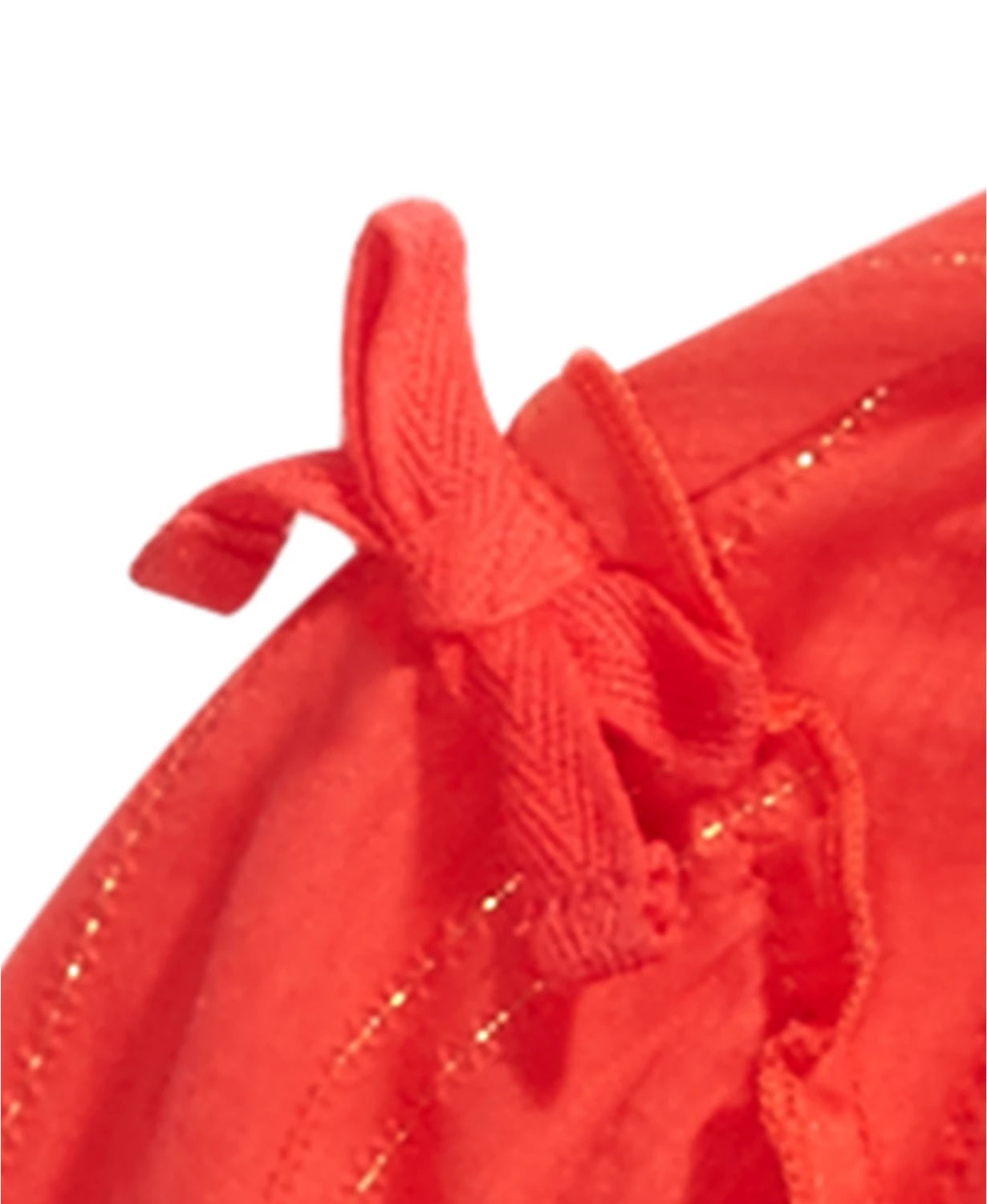 Primeiras impressões - Top listrado metálico para bebês meninas, vermelho, tamanho 18 meses