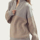 &Merci - RIBBED HALF-ZIP SWEATER