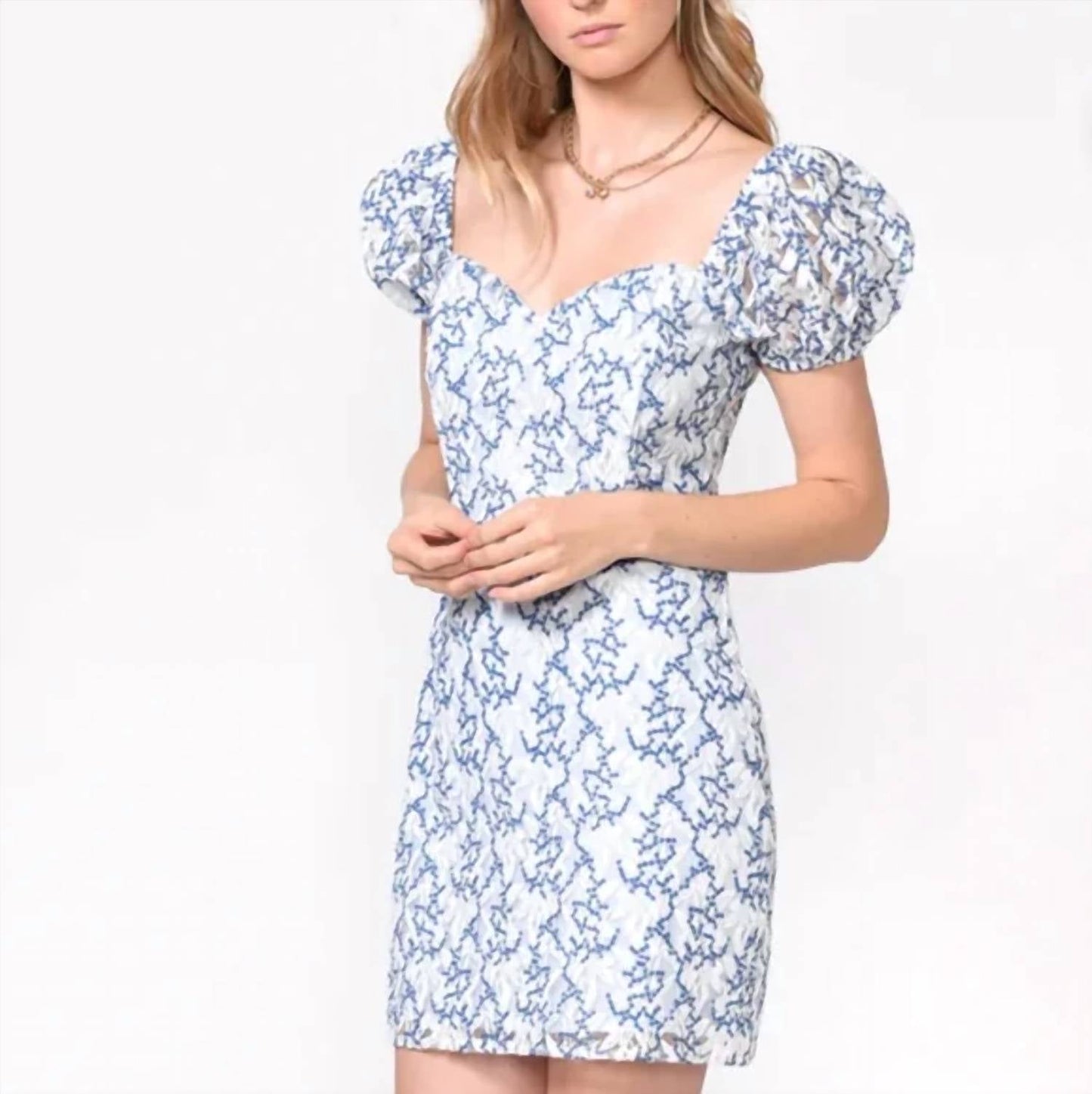 Adelyn Rae - Gretta Lace Mini Dress