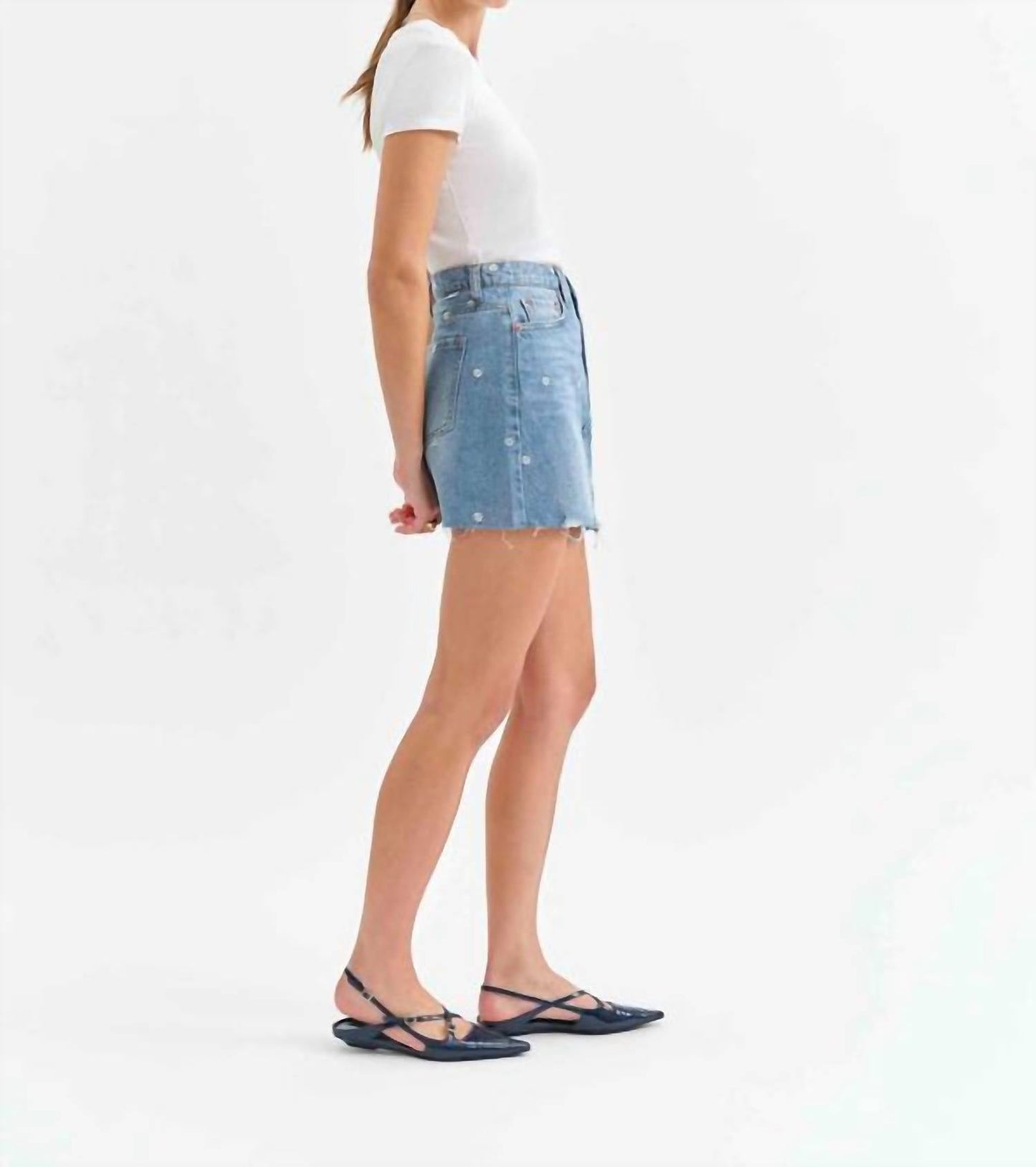 Daze - Malibu Mid Waist Studded Mini Skirt