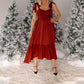 Blu Pepper - Women's Cassidy Ruffle Midi Dress