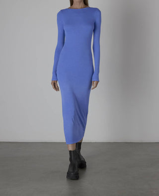Enza Costa - SILK RIB L/S SCOOPBACK DRESS