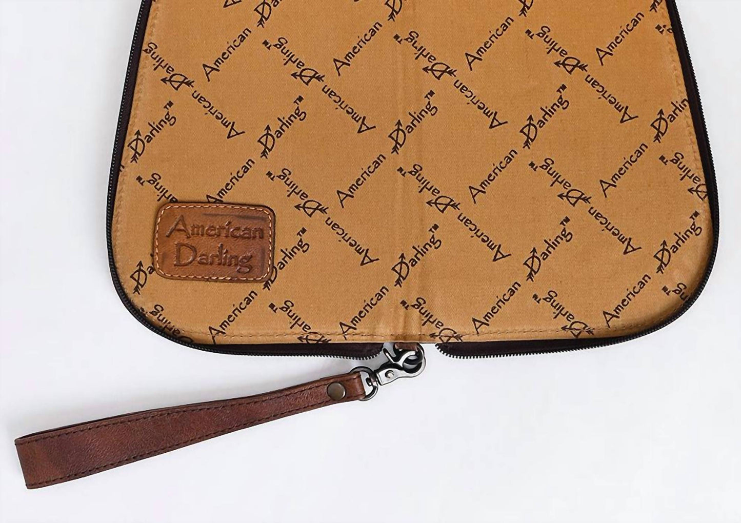 American Darling - Gun Case Hair on Hand Tooled Genuine Leather Western Case