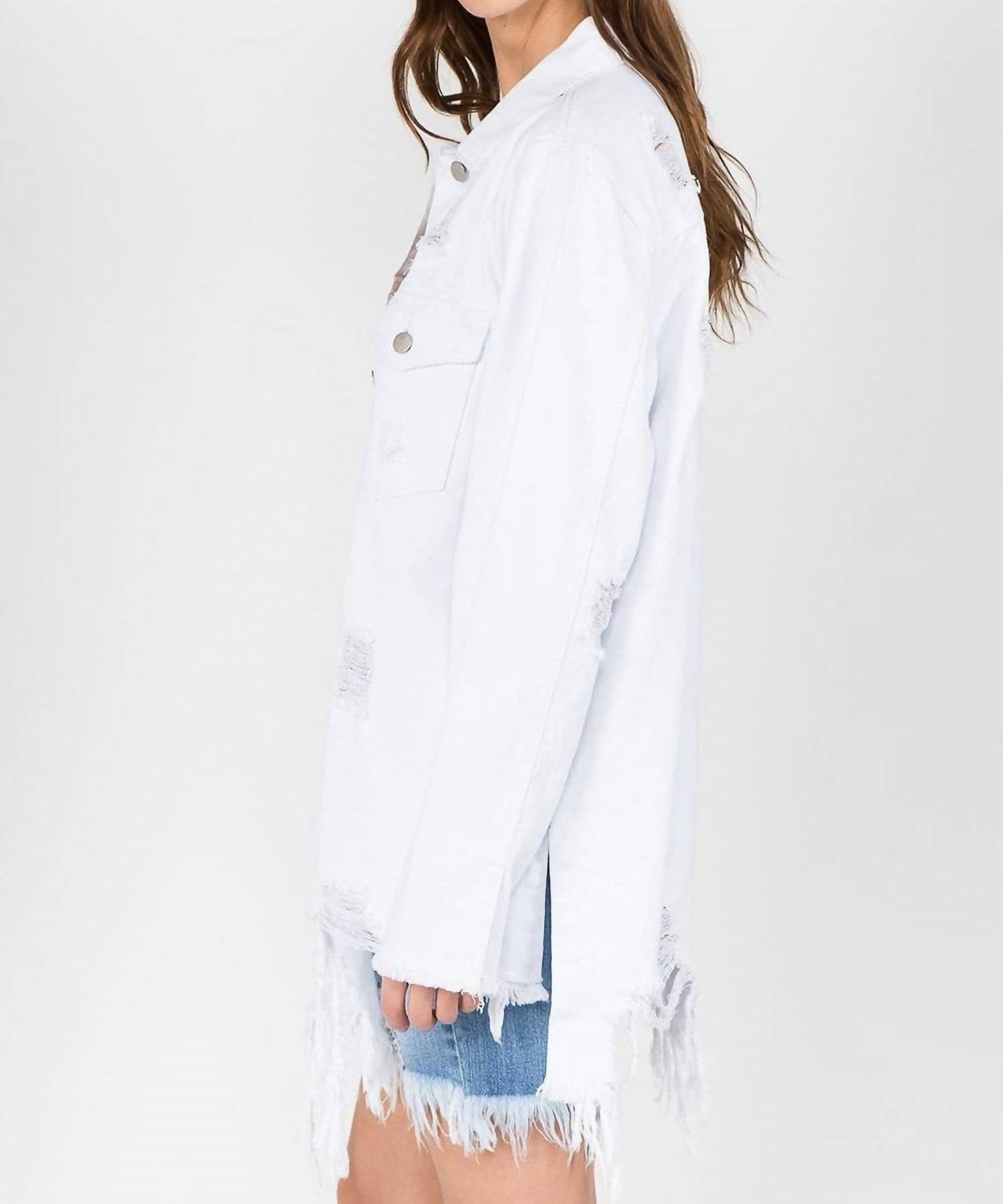 American Bazi - Chic Distressed Denim Jacket