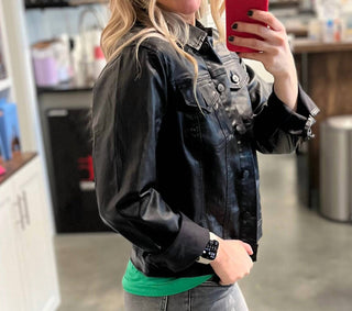 1822 Denim - Jaqueta jeans clássica revestida