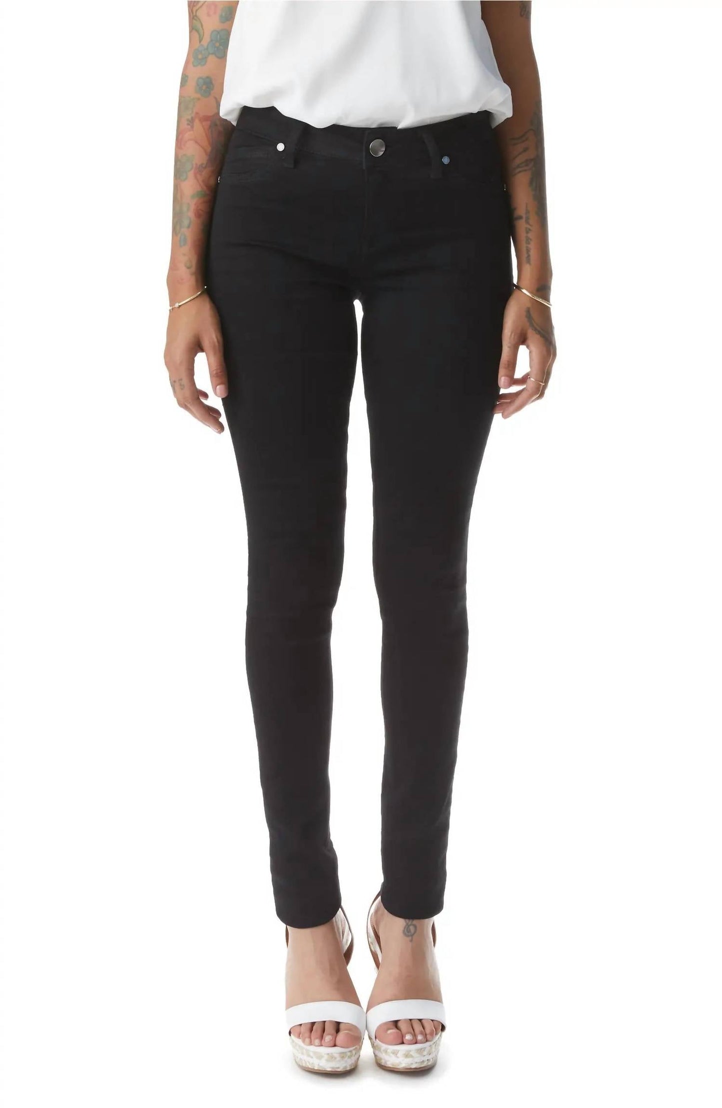 1822 Denim - Women's Noir Skinny Long Butter Jeans