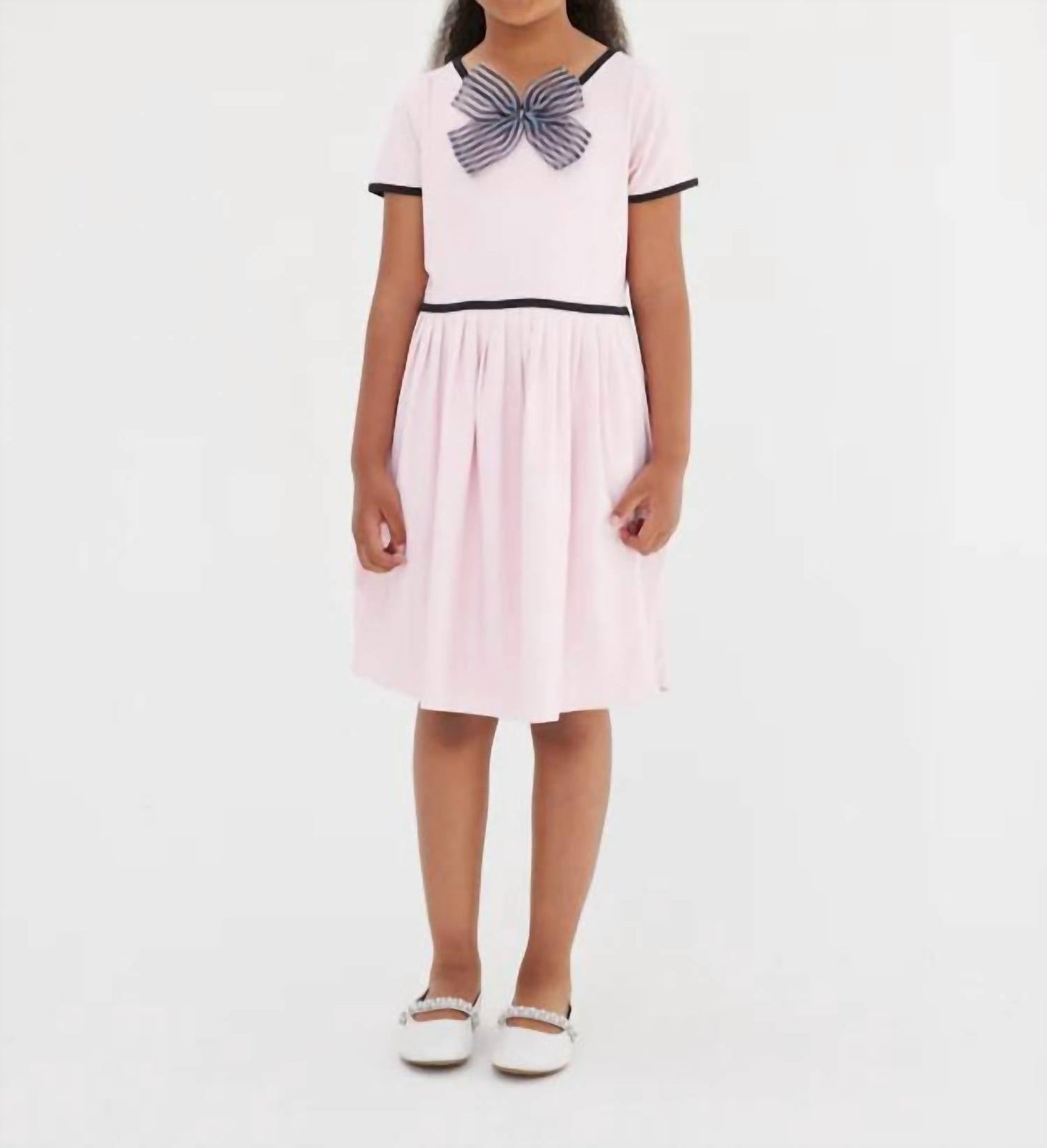 Sasha+Z - Bow Front Pink Dress