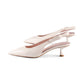 Kate Spade - Riley Slingback Smooth Leather Kitten Heel