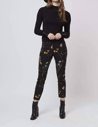 Topshop - Calça Slim Estampada Floral