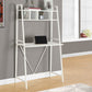 Computer Desk for Home Office, Laptop & Storage Shelves - White