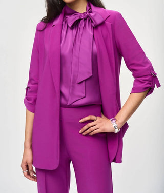 Joseph Ribkoff - Blazer quadrado de malha sedosa