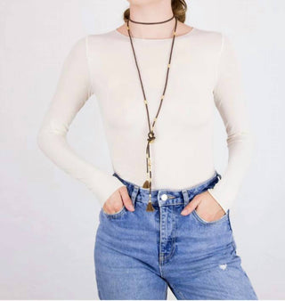 Amb Designs - Solid Raw Edge Second Skin Top