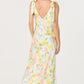 Astr - Allexina Front Thigh Slit Maxi Dress