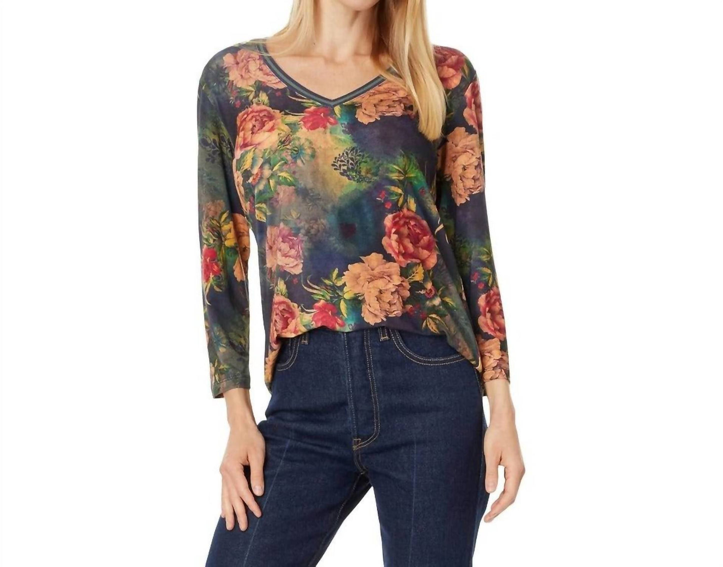 Johnny Was - Women's The Janie Favorite 3/4 Sleeve V-Neck Tee